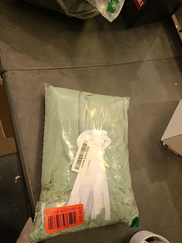 Photo 1 of 5 Pack Sage Green Chiffon Table Runner 10Ft Wedding Table Runner 29x120 Inches Sheer Romantic Tulle Table Runner for Wedding Decor Bridal Shower Baby Shower Birthday Party Cake Table Decoration
