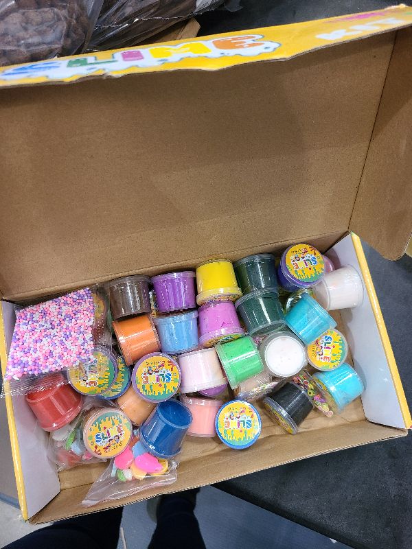 Photo 1 of 50 Pack Mini Butter Slime Kit, Scented Slime for Girls and Boys, Soft & Non-Sticky Cotten Candy Fruit Slime Party Favor Gifts, DIY Putty Stress Relief Toy for Kids