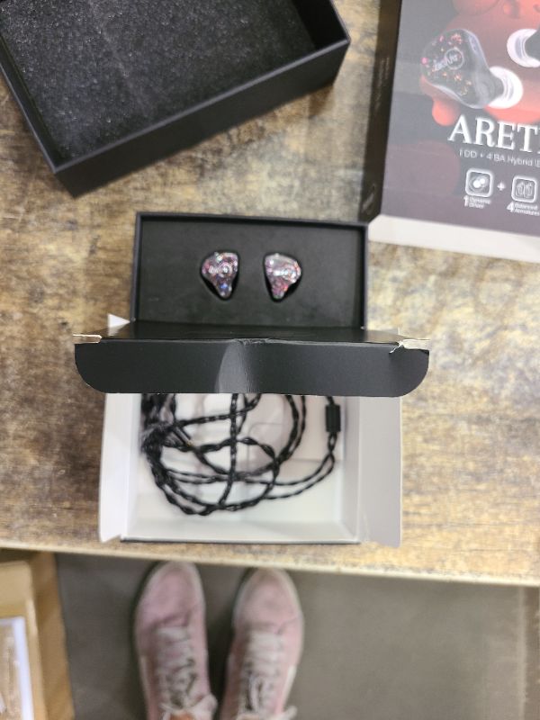 Photo 1 of Linsoul ZiiGaat x Fresh Reviews Arete in Ear Monitor, 1DD+4BA Hybrid Earphone IEM, Wired Gaming Earbuds, Studio Monitor Tunning, with Detachable IEM Cable for Musician Audiophile(Black)