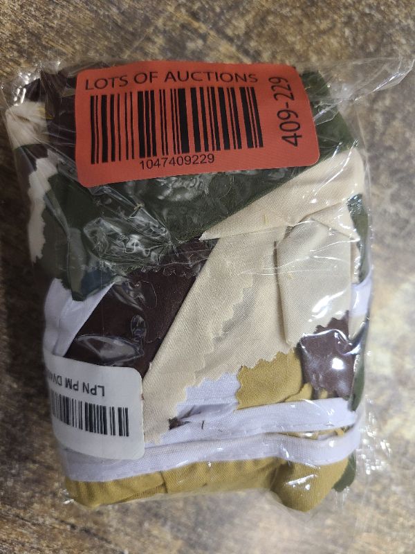Photo 1 of 32Ft Woodland Party Decorations Olive Green Tan Brown Cream Neutral Triangle Flag Fabric Banner Pennant Bunting Garland Streamers for Birthday Wedding Baby Shower Jungle Safari Camping Party Decor