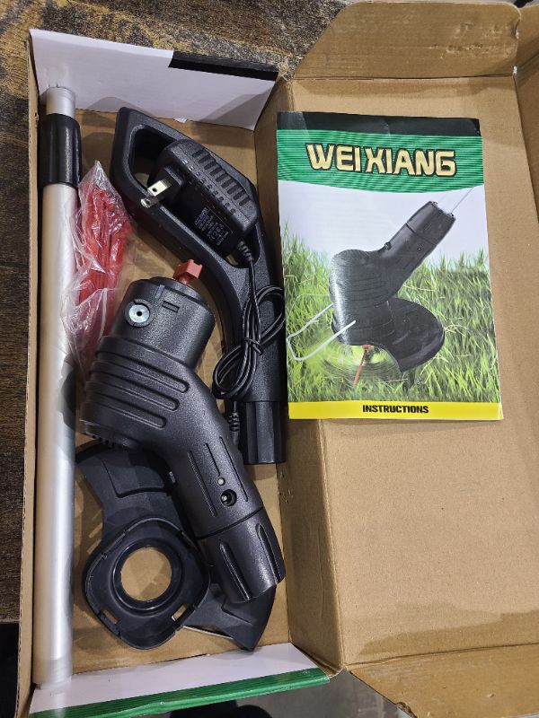 Photo 1 of HEITIGN Electric Stringless Weed Wacker - Cordless Lawn Trimmer with 20 Blades for Garden Lawn Weeding (U.S. regulations)