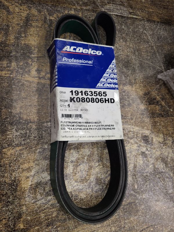 Photo 1 of ACDelco Gold K080806HD Heavy Duty V-Ribbed Serpentine Belt