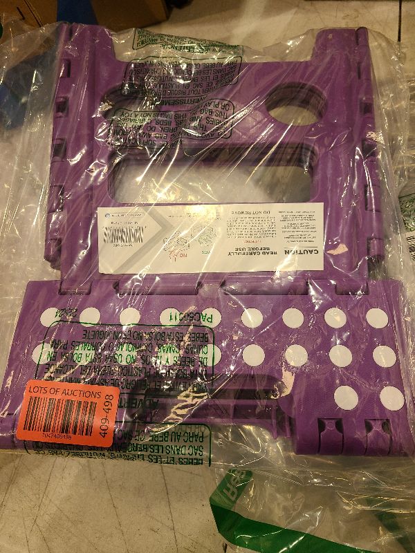 Photo 1 of Handy Laundry Folding Lightweight Step Stool is Sturdy Enough to Support Adults and Safe Enough for Kids. Opens Easy with One Flip. Great for Kitchen, Bathroom or Bedroom. (Purple- 13 inch)