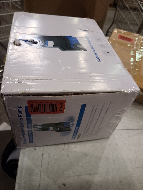 Photo 1 of AgiiMan Submersible Water Pump, 1HP 3500GPH Sump Pump with 10FT Power Cord, 3/4" Check Valve Adapter, Water Pump for Basements, Pool Fountains, Hot Tub, Garden, Blue