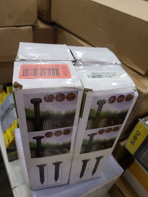 Photo 1 of 8 Pack Mole Repellent Solar Powered Gopher Repellent Outdoor Waterproof Sonic Mole Deterrent Stake Vole Repellent Spikes Rodent Repellent for Lawns Yard Garden, Getting Rid of Moles Voles Groundhog