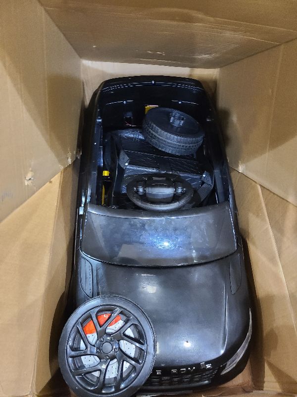 Photo 1 of Jojoka Ride on Cars for Kid 4-8, 12V Licensed Land Rover Ride Electric Car for Kids with Parent Remote Control, MP3 Player, Rocking, Pull Rod