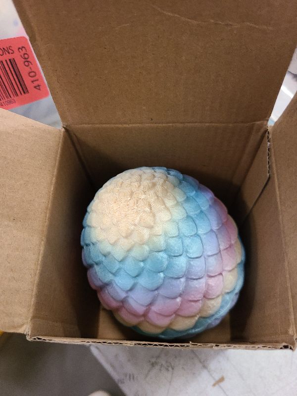 Photo 1 of 3D Printed Dragon Egg, Easter Mystery Crystal Dragon Egg Fidget Toys Surprise, Mythical Dragon Eggs with Dragon Inside, Easter Basket Stuffers Filled Easter Eggs for Kids (Rainbow Color)