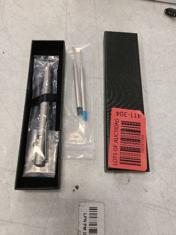 Photo 1 of Hamans Titanium Ballpoint Pen 5.34“ Push Pen Clip to Retract Refill Pocket Pen for Everyday Carry Compact Size
