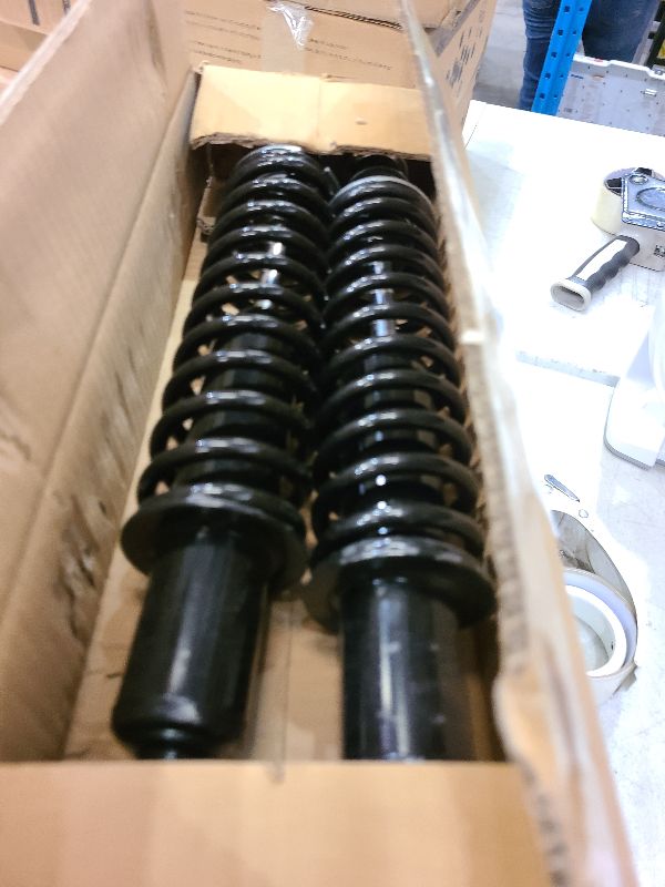 Photo 1 of 70928-G01 Golf Cart Front/Rear Shock Absorber Kit with Heavy Duty Coil Springs Compatible with 1994-up EZGO Medalist/TXT Gas & Electric Golf Carts Replaces# 76418-G01,70324-G01,76419-G01?BLACK?