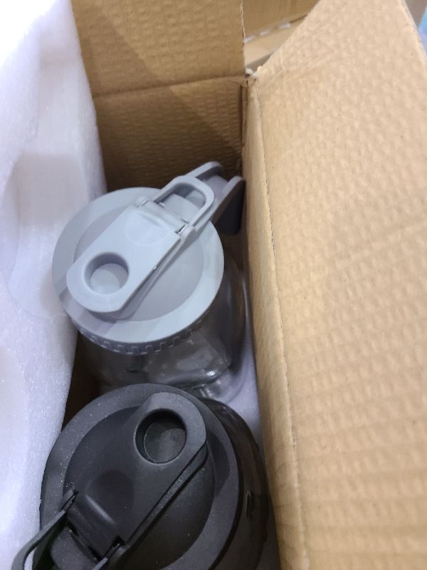 Photo 1 of 2 Quart Glass Pitcher with Lid for Fridge, Cold Brew Coffee Maker 64 oz, 2 Pack Airtight Leakproof Iced Tea Pitcher with Stainless Steel Filter, New Years Gifts for Friends (Black & Gray)