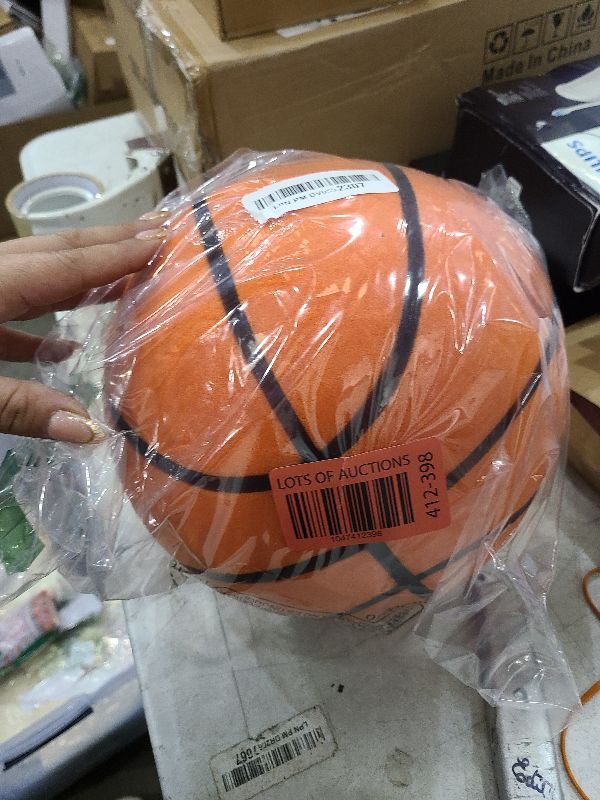 Photo 1 of ALDWDY Silent Basketball Size 7 (29.5") – Grooved Airless Indoor Basketball for Quiet Dribbling and Indoor Training, Pro PU Foam Ball – Real Feel Higher Bounce Quieter