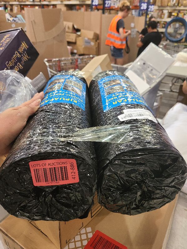 Photo 1 of Kipuafar Plastic Wire Mesh Fence Roll - Ideal for Poultry, Rabbit, Barrier & Gardening - Durable Plastic Chicken Wire Mesh - Versatile Plastic Fencing (White 2-Pack, 15.7IN*33FT), SL001