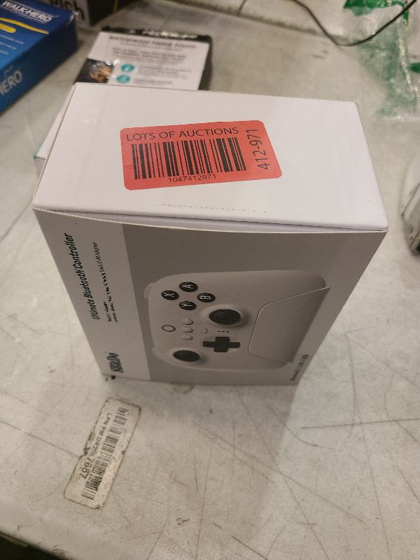 Photo 1 of 8Bitdo Ultimate Bluetooth Controller with Charging Dock, Wireless Pro Controller with Hall Effect Sensing Joystick, Compatible with Switch, Windows and Steam Deck (White)