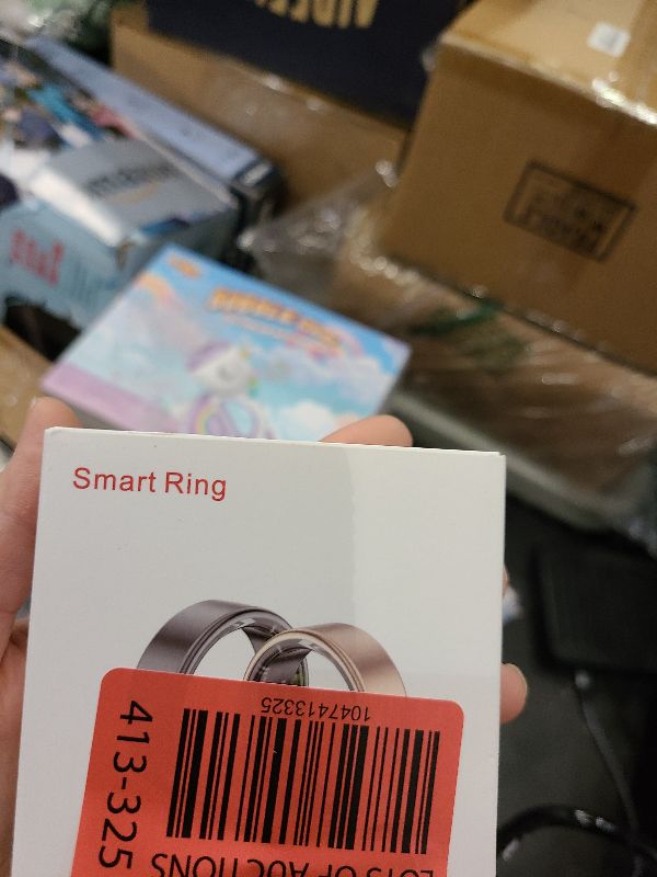 Photo 1 of 2025 New Smart Ring Health Tracker for Men Women - IP68 Waterproof Fitness Ring with Sleep Tracker/Heart Rate/Blood Oxygen/Steps/Distance/Calories, Air Shutter, Charging case Up to 7-Day, Silver #9