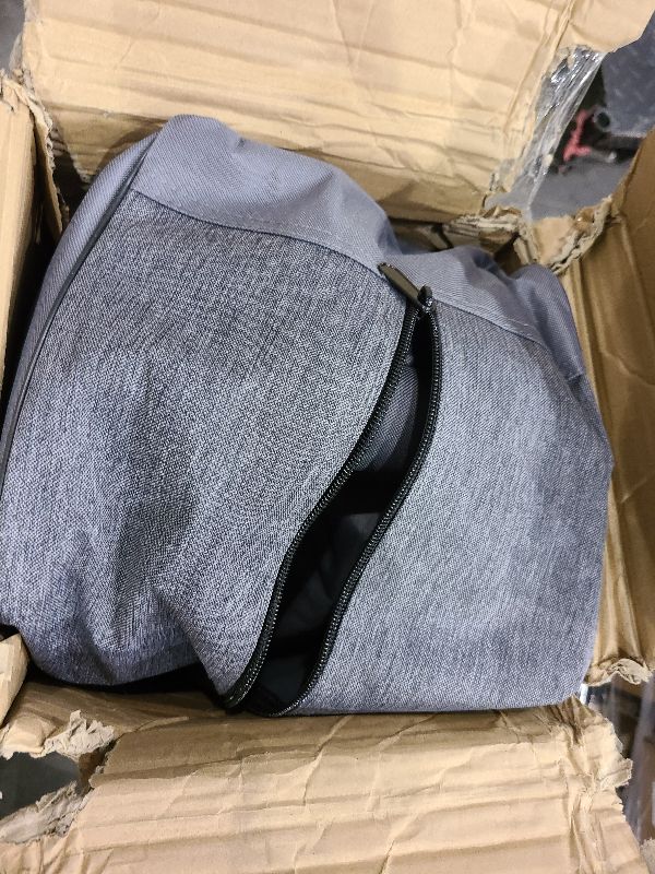 Photo 1 of MacSports C932S-129 Padded Cushion Outdoor Folding Lounge Patio Club Chair, Gray