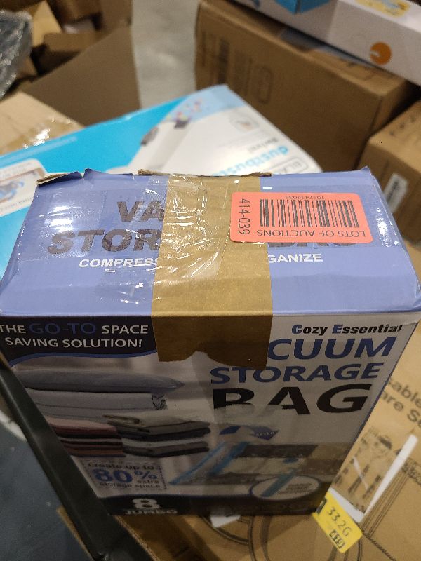 Photo 1 of 8 Jumbo Vacuum Storage Bags, Space Saver Bags Compression Storage Bags for Comforters and Blankets, Vacuum Sealer Bags for Clothes Storage, Hand Pump Included