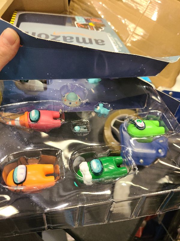 Photo 1 of Among Us Action Figures Series 3 - Pack of 8 Collectible Figurines - Official Among Us Toys for Boys & Girls - Collect All Crewmates from The Among Us Video Game - Imposter (Style A)