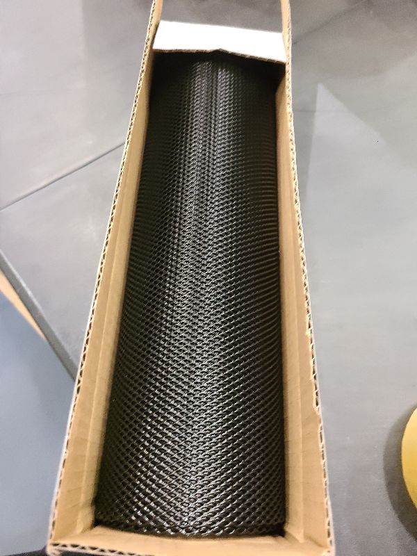 Photo 1 of AggAuto Universal 40"x13" Car Grill Mesh - 100x33cm Aluminum Alloy Automotive Grille Insert Bumper 3x6mm Rhombic Hole, One of the Most Multifunctional Shape Grids Black