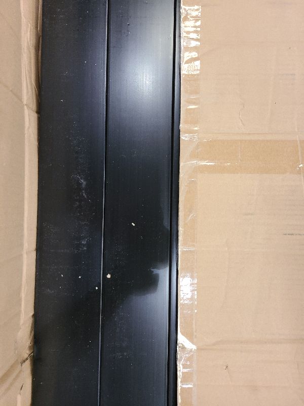 Photo 1 of 4 Packs Of Vinyl Shutters for Windows Outside,14.5" X 47",Black,Easy Installation,No Drilling Required,Paintable,Screws Included,Board and Batten Exterior Louver Window Shutters,Black Shutters