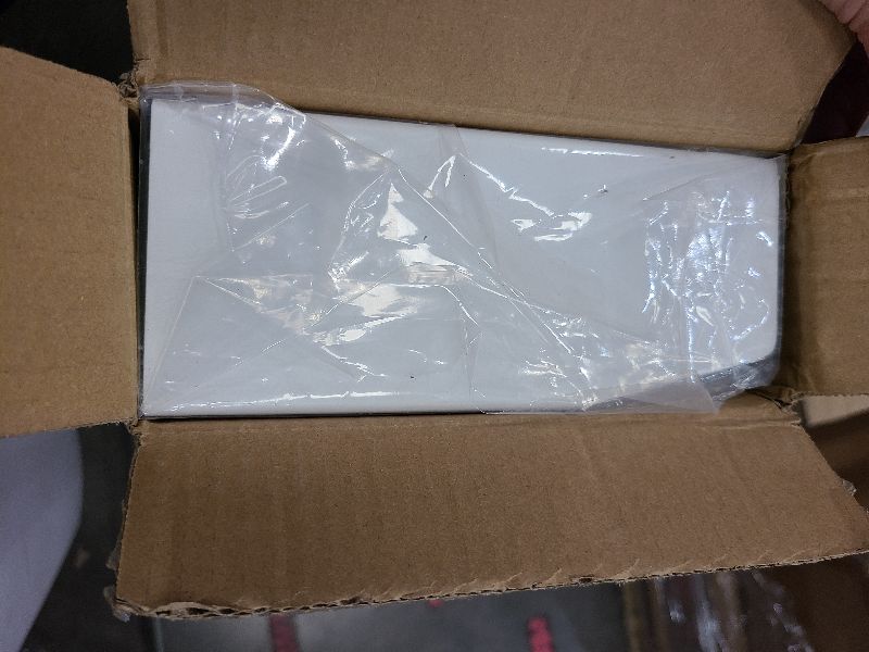 Photo 1 of 5ft Steel Easy Slip-On Baseboard Heater Cover with End Caps for Bathroom & Hydronic System for Replacing Old Cover, White