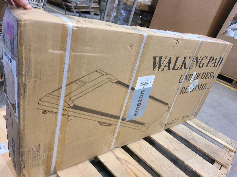 Photo 1 of Upreign Portable Walking Treadmill for Home & Office,0.6-3.8MPH Speed, 2.5HP Under Desk Treadmill with Remote Control, Compact Design, LED Display, 300 lbs Max Weight Capacity