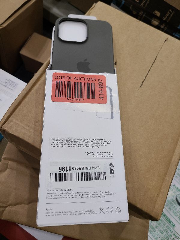 Photo 1 of Apple iPhone 16 Pro Silicone Case with MagSafe and Camera Control - Stone Grey ???????