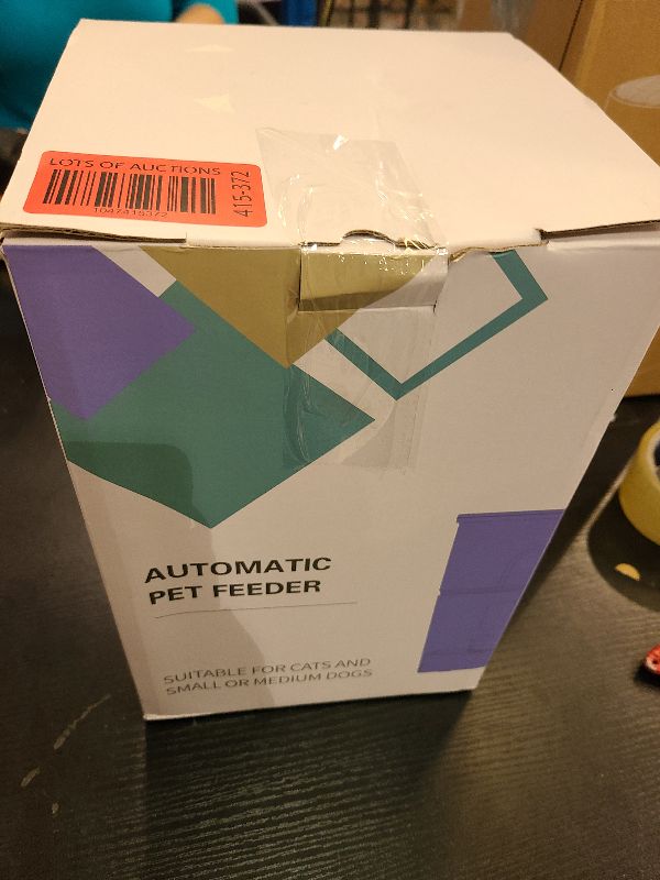 Photo 1 of IMIPAW Automatic Cat Feeders, 3L Timed Cat Dry Food Dispenser, Dual Power Supply, Programmable Portion Size, Auto Pet Feeder for Cats and Small Dogs