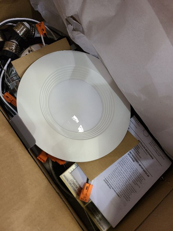 Photo 1 of HALO RL 5/6-Inch Recessed LED Trim Downlight with Selectable Color Temperatures - RL56069FSD2W1EWH