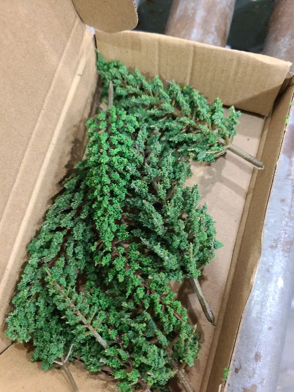 Photo 1 of 16pcs Model Trees Mixed, Mini Pine Trees Model Tree Diorama Tree Miniature Landscape Trees for DIY Train Scenery Landscape (Natural Green)
