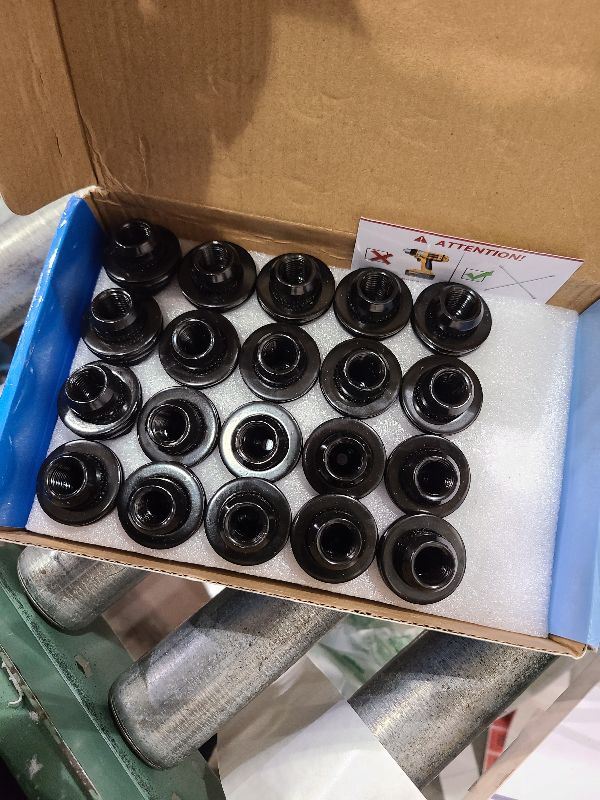 Photo 1 of 14x1.5mm OEM Style Factory Lug Nuts Set of 20, 7/8 22mm Hex Mag Washer Lug Nuts 1.80 Inch Compatible with Sequoia Landcruiser Tundra Lexus LX Black