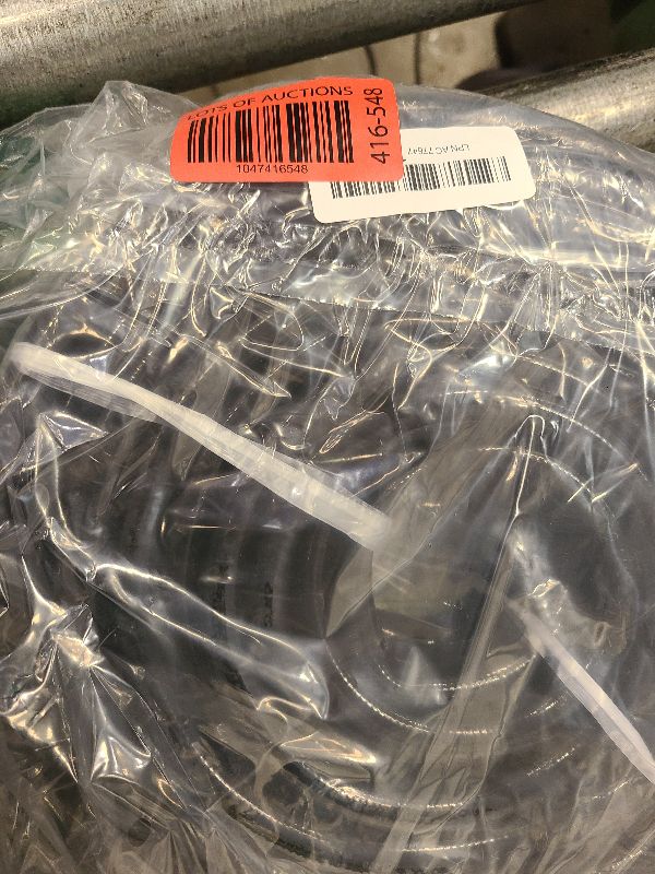Photo 1 of 50 FT 1/2 Inch Drip Irrigation Tubing Main Drip Line Hose Tube for Garden Watering Landscape Irrigation System (Includes 2 Pack 6-Way Connector and 1/2" Straight Connector)