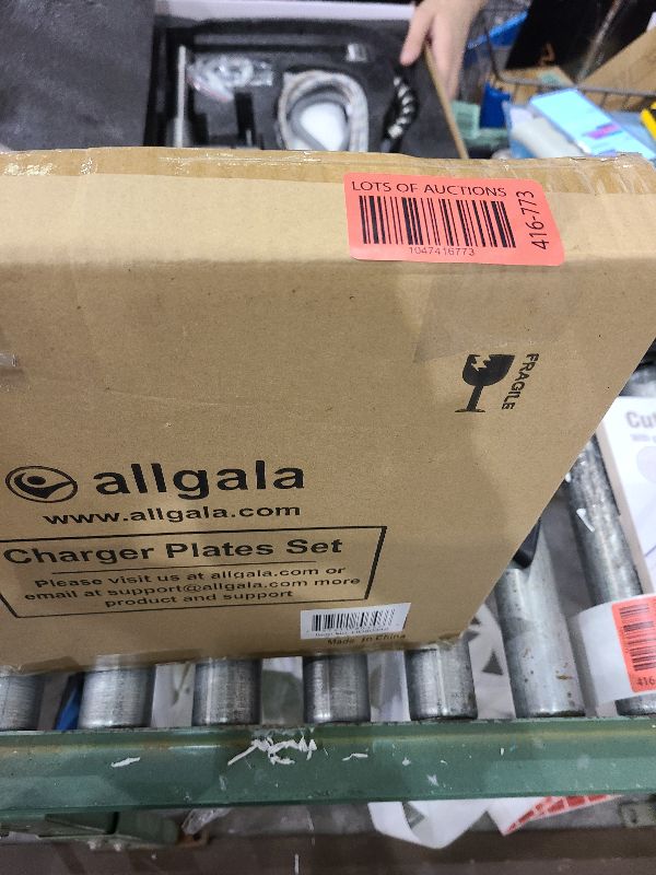 Photo 1 of allgala 13-Inch 6-Pack Heavy Quality Round Charger Plates-Floral Sage-HD80346