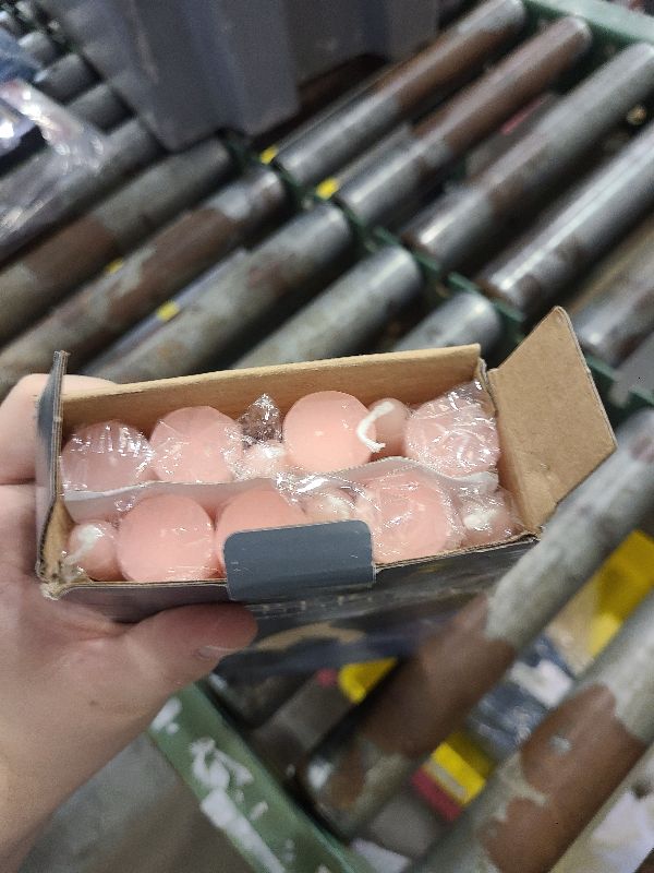 Photo 1 of 12 Pack Pink Taper Candles - Taper Candles 10 Inch Dripless, Smokeless & Unscented - 8 Hours Long Burning - Tall Candlesticks - Ideal for Weddings, Dinner Parties, Home Decor, Birthday Party