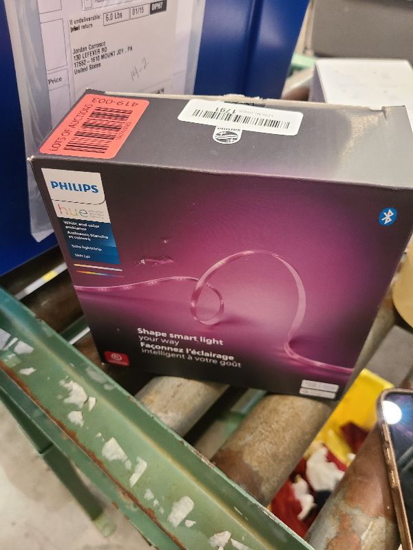 Photo 1 of Philips Hue Indoor 16 Ft Smart LED Solo lightstrip Base Kit - 1 Pack - Control with Hue App - Compatible with Alexa, Google Assistant and Apple HomeKit