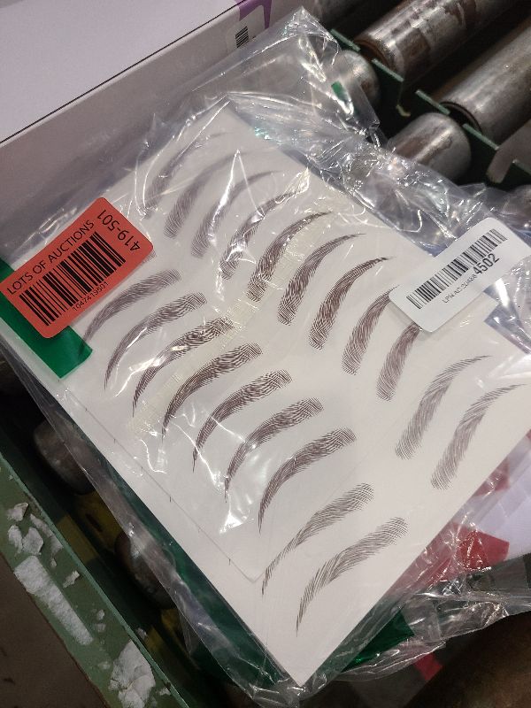 Photo 1 of 20 Sheets Eyebrow Tattoo Waterproof Eyebrow Sticker330941