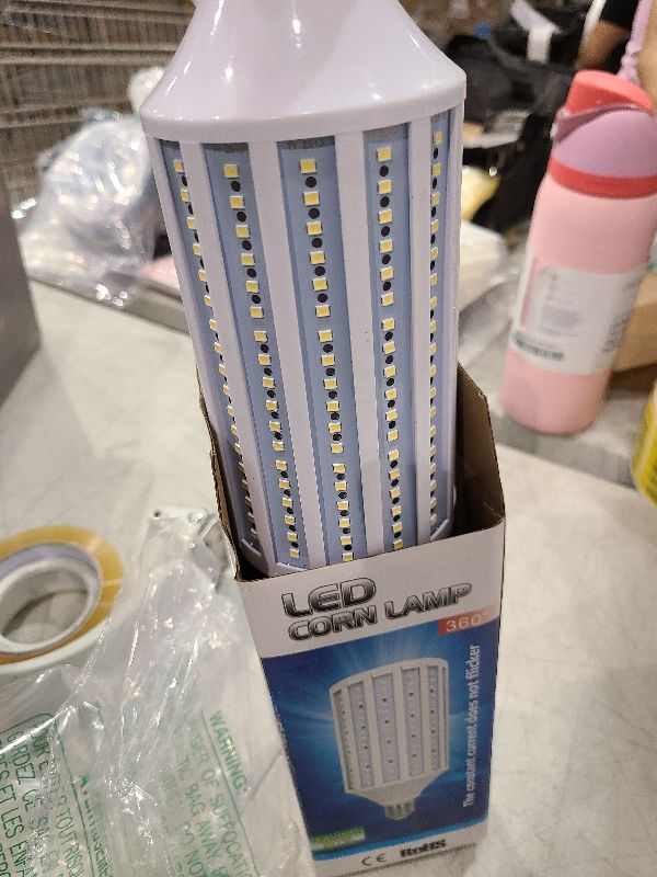 Photo 1 of Auzer 60W LED Corn Light Bulb, Large Mogul E39 Base, 6000-Lumen, 6500K Daylight Cool White,LED Corn Bulb for Large Area Garage Factory Warehouse Barn Shopping Mall Supermarket AC85V-265V