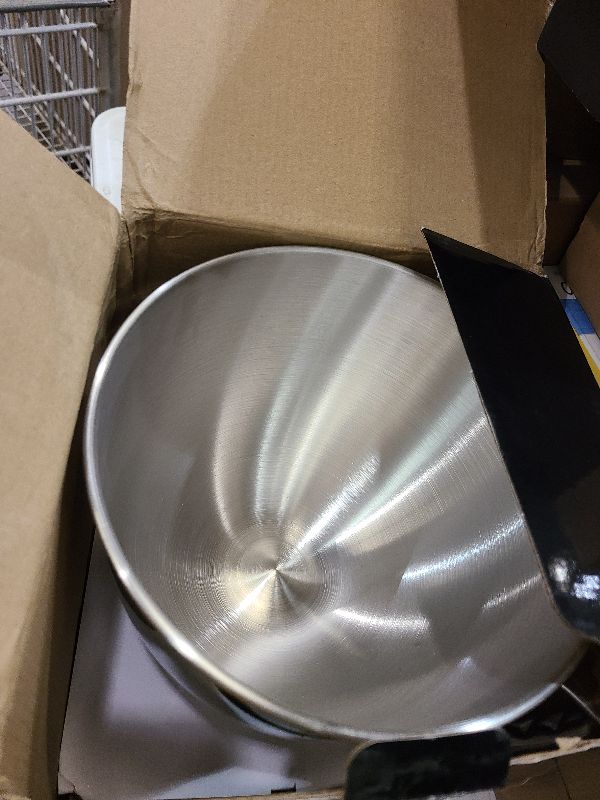 Photo 1 of 5 QT Stainless Steel Mixer Bowl Compatible With KITCHENAID TILT-HEAD STAND MIXERS 4.5-Quart (4.3 L) And 5-Quart (4.7 L) (Stainless Steel Polished)