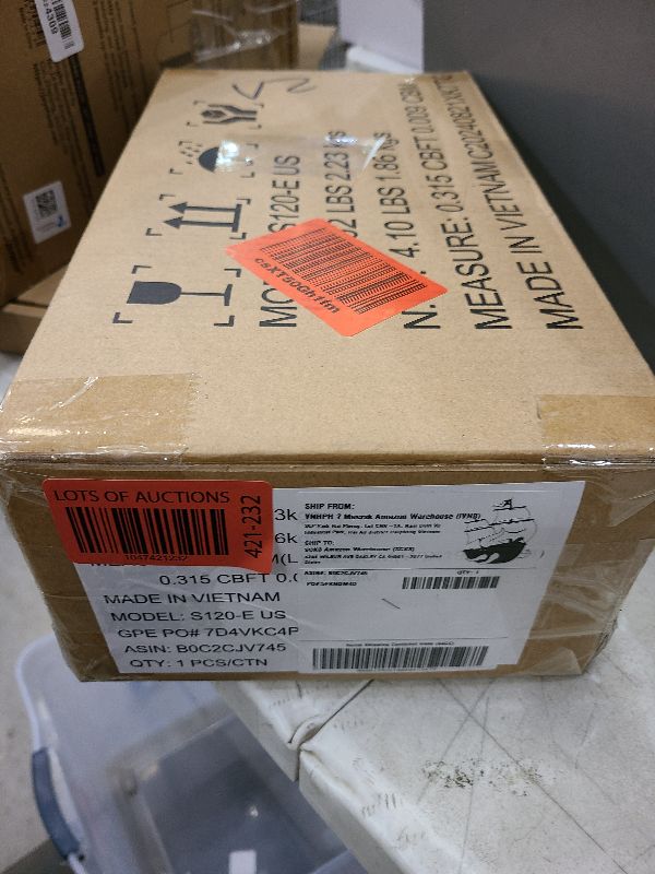 Photo 1 of Amazon Basics 8-Sheet Strip Cut Paper, CD, and Credit Card Shredder, Compact, No Basket, Portable with Extendable Arm, Black