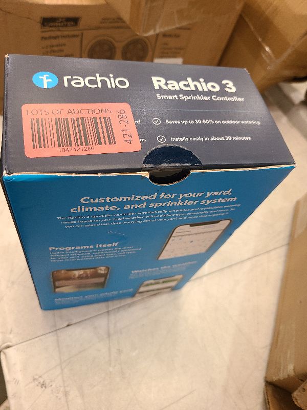 Photo 1 of Rachio 3 Smart Sprinkler Controller: 16 Zone | Simple Auto Schedules, Quick Run, Local Weather Intelligence. (Save Water w/ Rain, Freeze & Wind Skip)