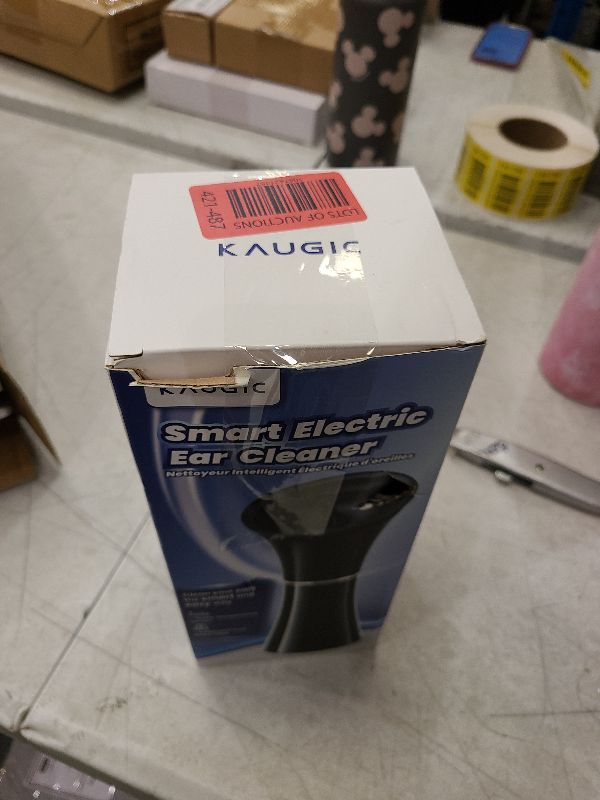 Photo 1 of KAUGIC Upgraded Ear Wax Removal with One-Piece Waste Tank, Safe Ear Cleaner with Water Temperature Sensor, FSA HSA Store Eligible Effective Ear Irrigation Kit & USB-C Cable, IPX7, Semi-Transparent