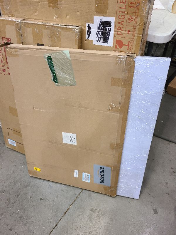 Photo 1 of 8 Pack Corrugated Plastic Yard Signs 24x36 for Outdoor, Open House, Birthday, Lawn, Foam Poster Board with 4mm Blank Surface (White)