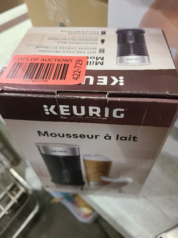 Photo 1 of Keurig Standalone Frother Works Non-Dairy Milk, Hot and Cold Frothing, 6 Oz, Black