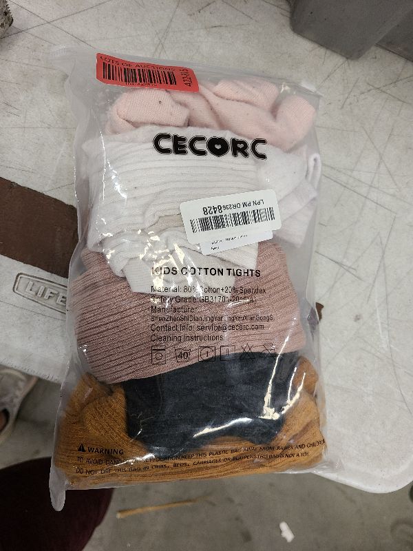 Photo 1 of CECORC Baby Leggings, Tights for girls, Toddler, Infant,12-18 months, 18-24 months (1-2 years, 5 pack (black+white+lightpink+ginger+darkpink))