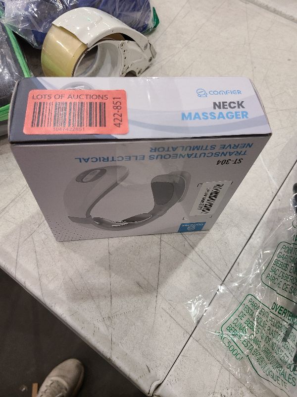 Photo 1 of COMFIER Portable Heated Neck Massager, FSA EMS Intelligent Electric Neck Massager with Heat and 3D Electrode Pads for Women Men