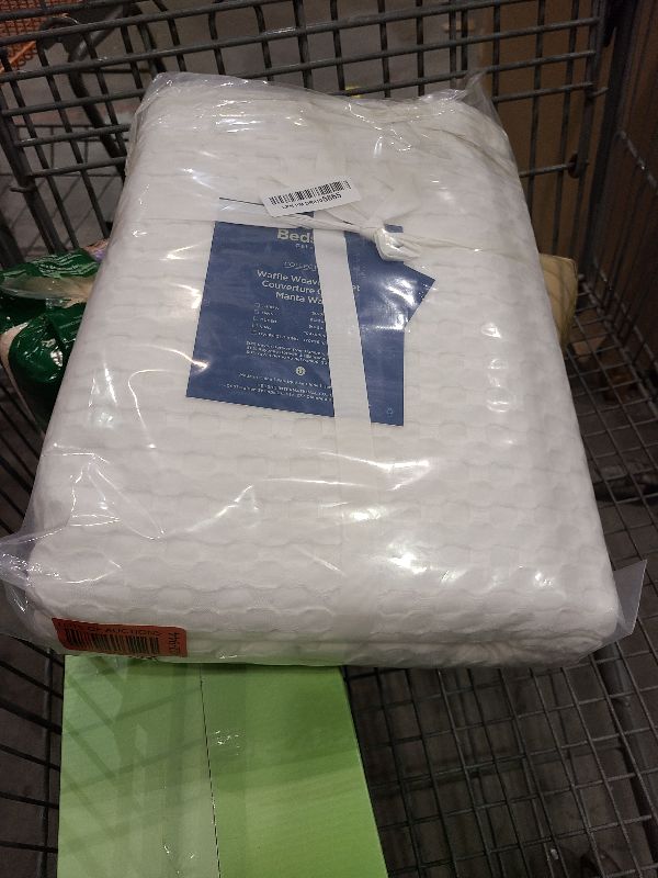 Photo 1 of Bedsure Cooling Cotton Waffle Oversized King Blanket - Lightweight Breathable Blankets Rayon Derived from Bamboo for Hot Sleepers, Luxury Throws for Bed and Sofa, Ivory, 120x96 Inches