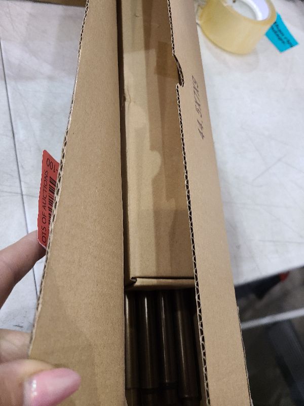 Photo 1 of 2 Pack Bronze Curtain Rods 48 to 84 Inches(4-7 Feet),5/8 inch Splicing Drapery Rods,Small Curtain Rods Set,Size: 36''-88'',Bronze