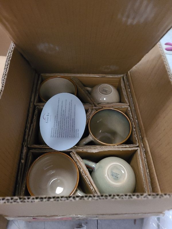 Photo 1 of AmorArc 12oz Coffee Mugs, Ceramic Coffee Mugs set of 6 for Man, Woman, Dad, Mom, Modern Coffee Mugs with handle for Latte/Cappuccino/Milk/Cocoa. Dishwasher&Microwave Safe, Latte