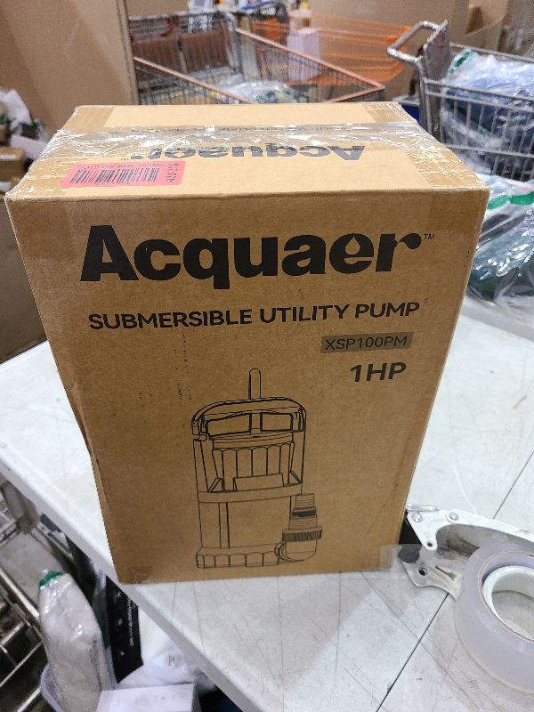 Photo 1 of Acquaer 1HP Sump Pump, 4345GPH Submersible Water Pump for Water Removal in Hot Tubs, Pools, Basements, and Garden Ponds
