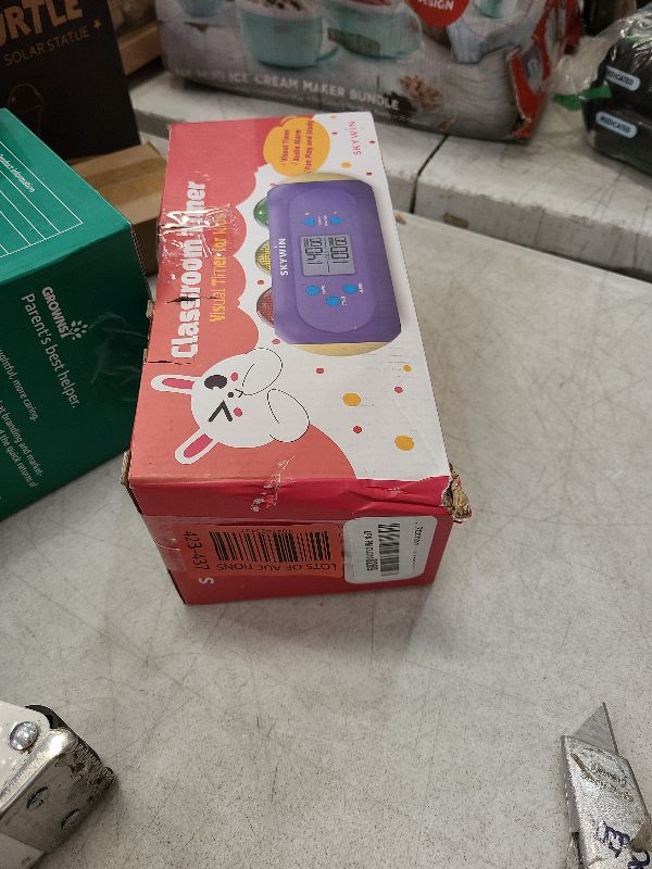 Photo 1 of Visual Classroom Timer for Kids & Teachers w/Visual and Audible Alarms - Light Timer Green(GO) Orange(Alarm) Red(Stop) for Lessons Exam Quiz Break Time Tracking Kids Timer Visual Timer for Classroom