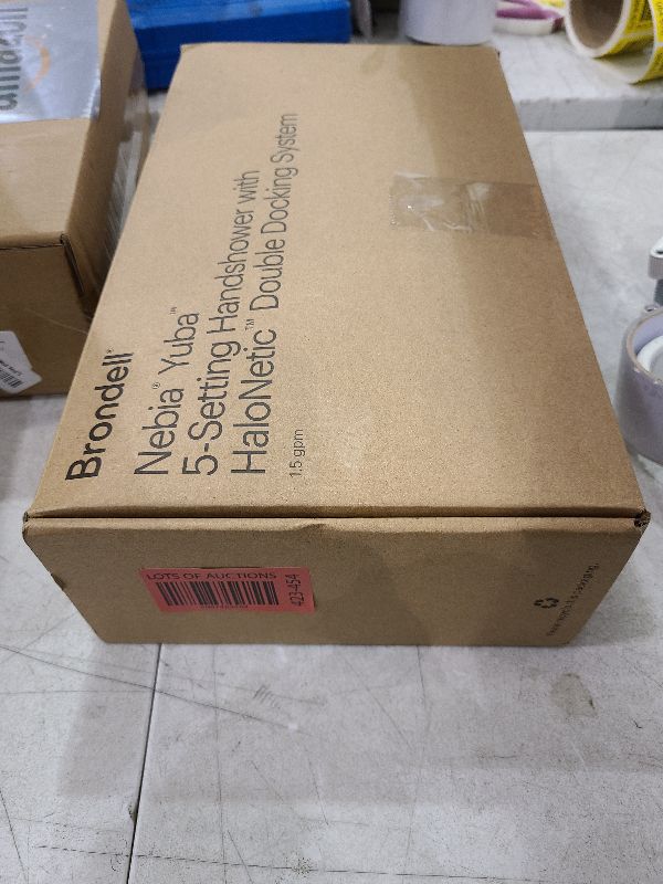 Photo 1 of Brondell Nebia Yuba HaloNetic Double Dock Magnetic Handheld Shower Head, 60" Stainless Steel Hose, 5-Setting, Matte Black